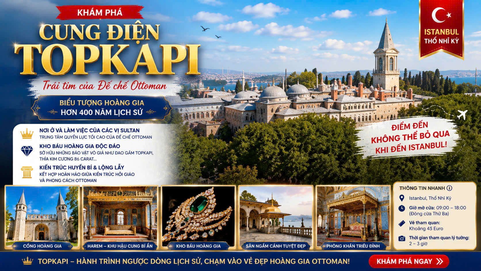 Thông Tin Về Cung Điện Topkapi Thổ Nhĩ Kỳ
